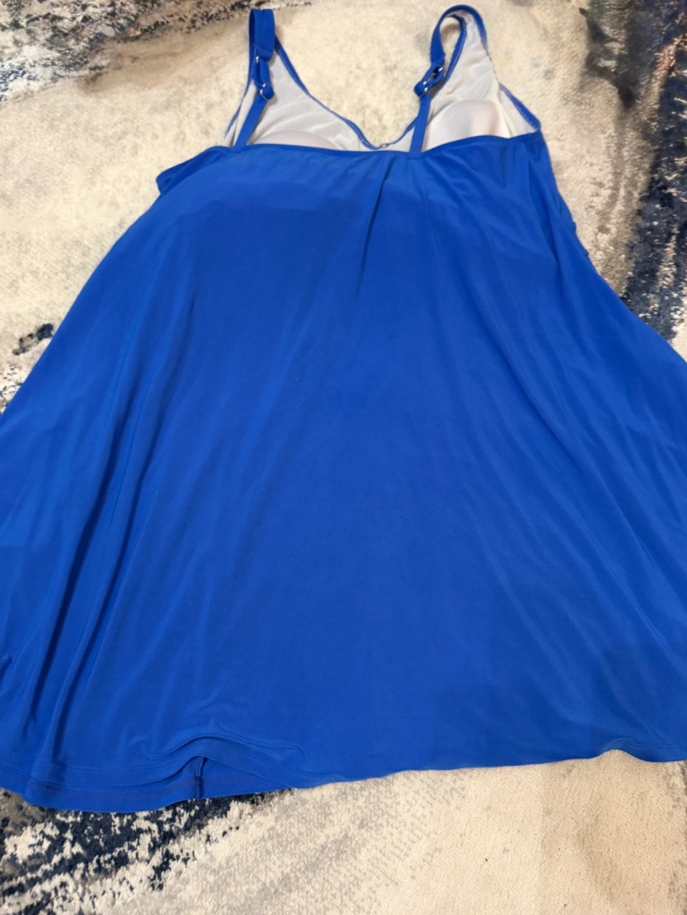 American Beach X Maurices Blue Plus Size 2X Swim Dress One Piece Swimsuit - Picture 2 of 3